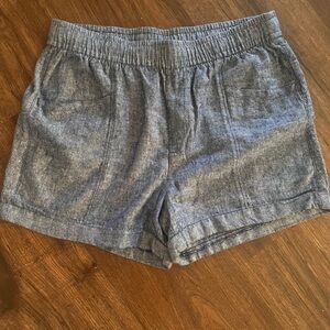 Old Navy High Waist Heathered Blue Shorts